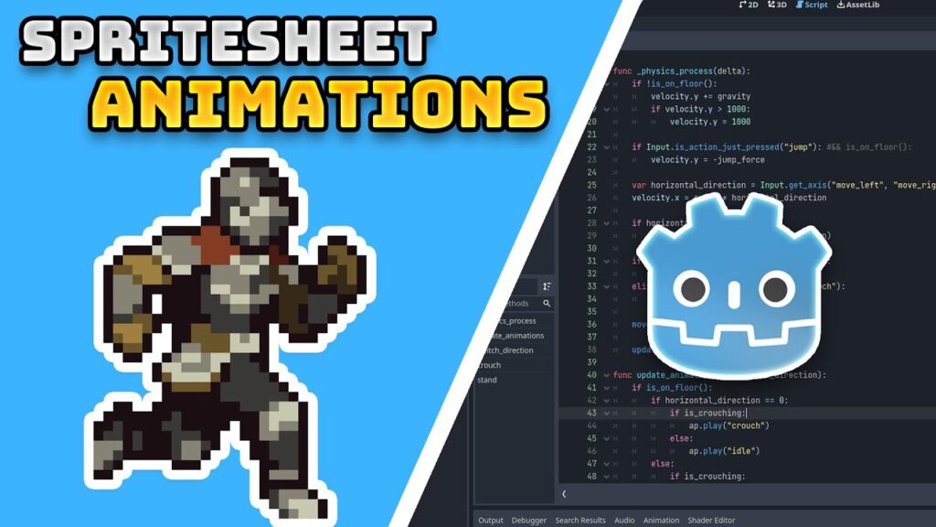 Godot : Animation 2D avec AnimationPlayer et spritesheet 2026